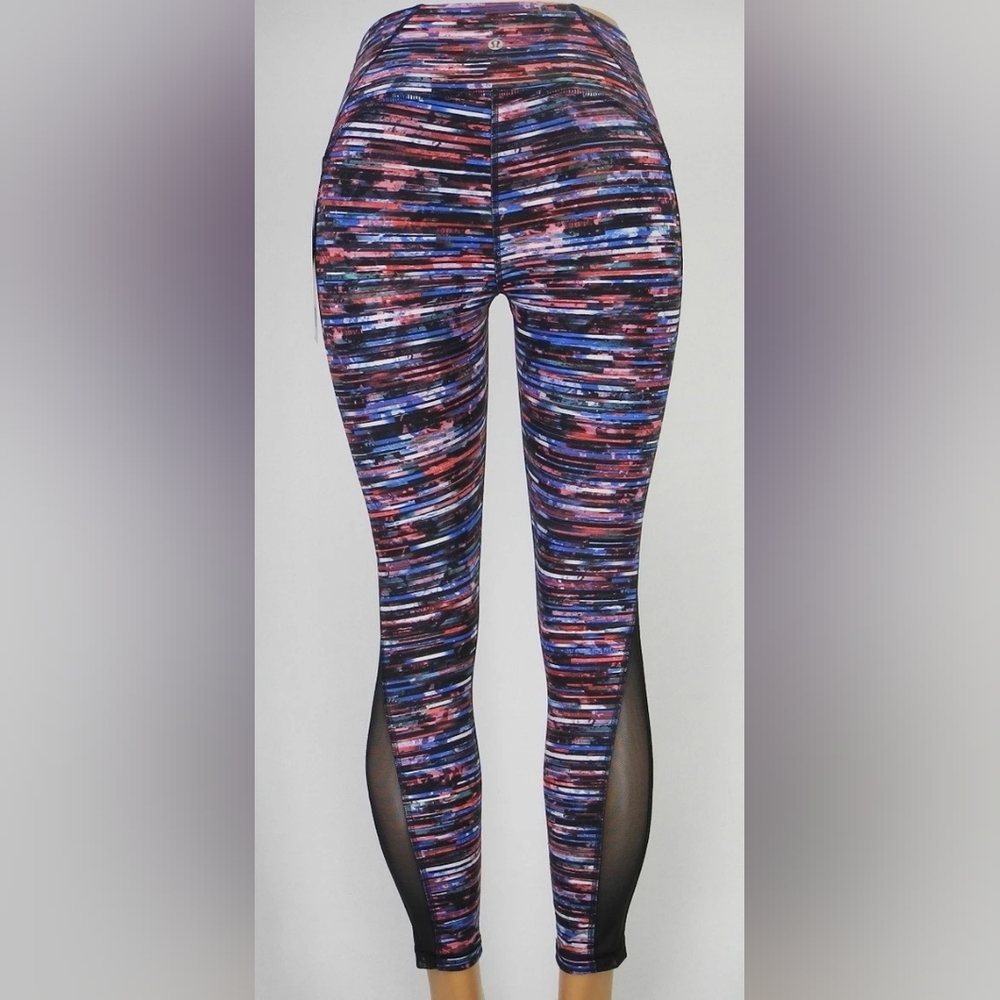 Lululemon Fast & Free 7/8 Tight II *Nulux 25"Hinshu Alpine Size 4